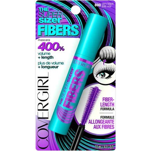 Super Sizer Fibers Mascara - 24 Pack | Volumizing & Lengthening Waterproof Mascara for Dramatic Lashes | Perfect for Daily Wear, Special Occasions & Professional Makeup Looks