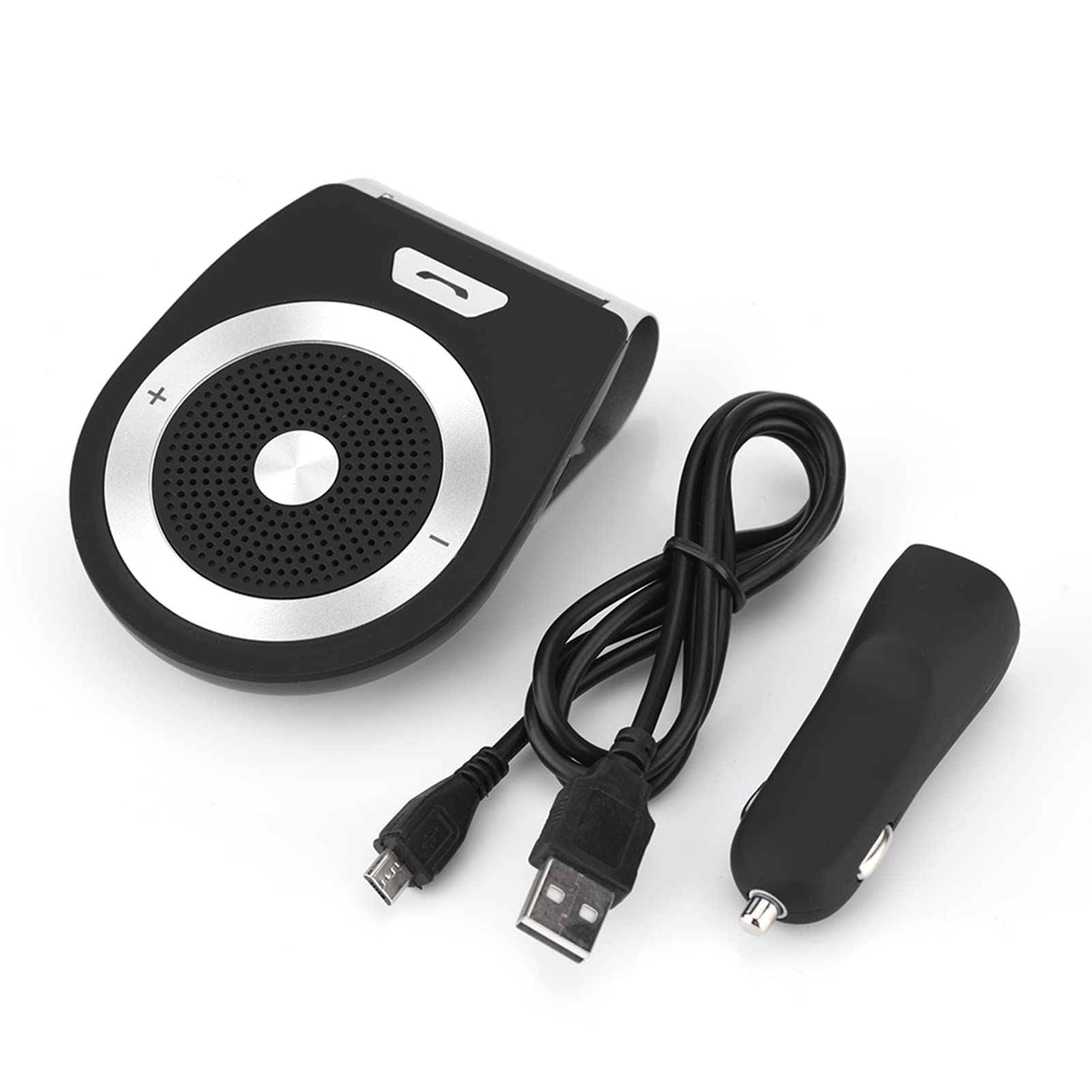 Wireless Bluetooth Speaker with Hands-Free Car Kit & Visor Clip - HD Voice, DSP Noise Cancellation, Super Long Standby - Perfect for Car, Office & Outdoor Use