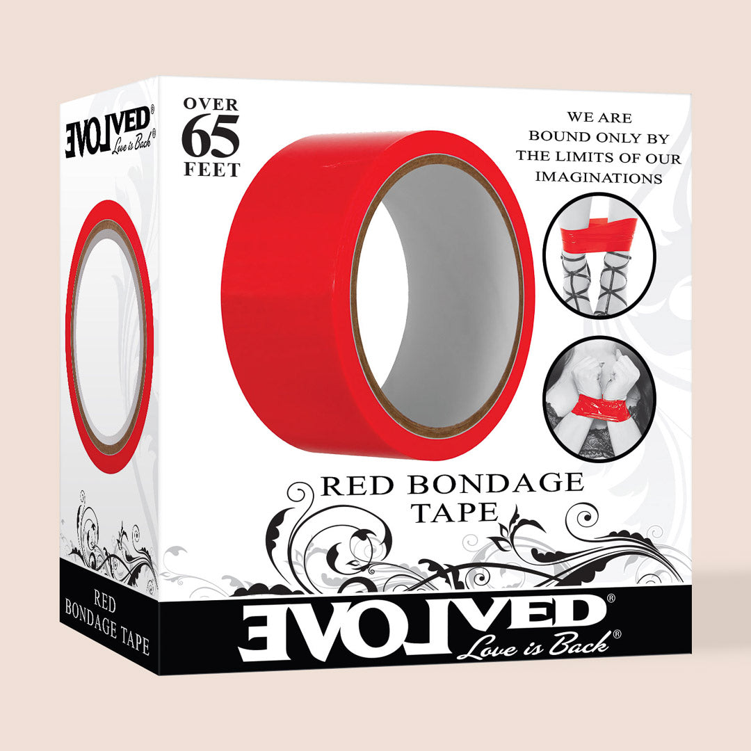 Evolved Novelties Self-Adhesive Bondage Tape - Strong & Reusable Restraint Tape for BDSM, Role Play & Sensual Exploration - Perfect for Couples & Spicing Up Intimacy