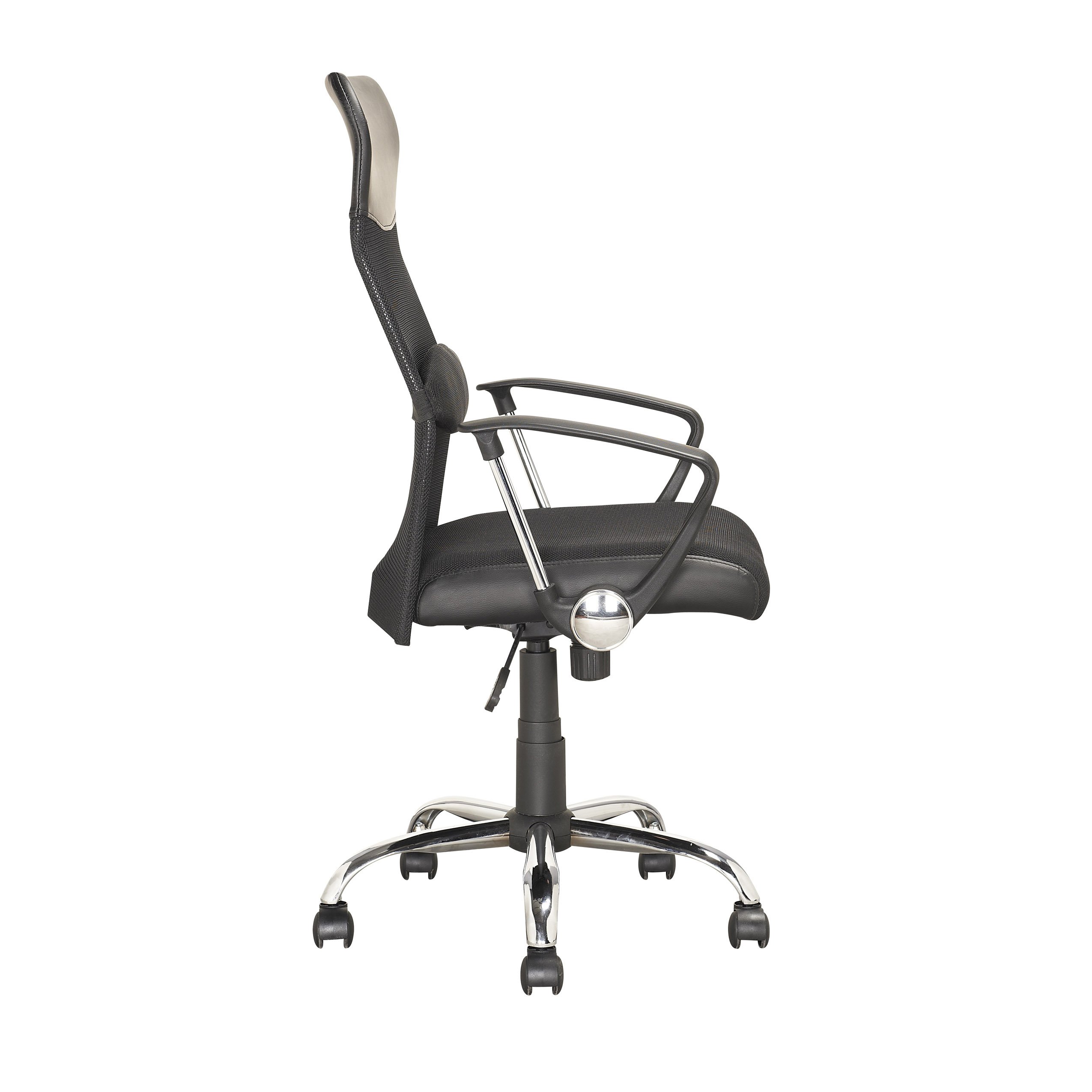 Ergonomic Office Chair with Adjustable Height & Lumbar Support - CorLiving Workspace Black Mesh Computer Desk Chair for Home & Office Use