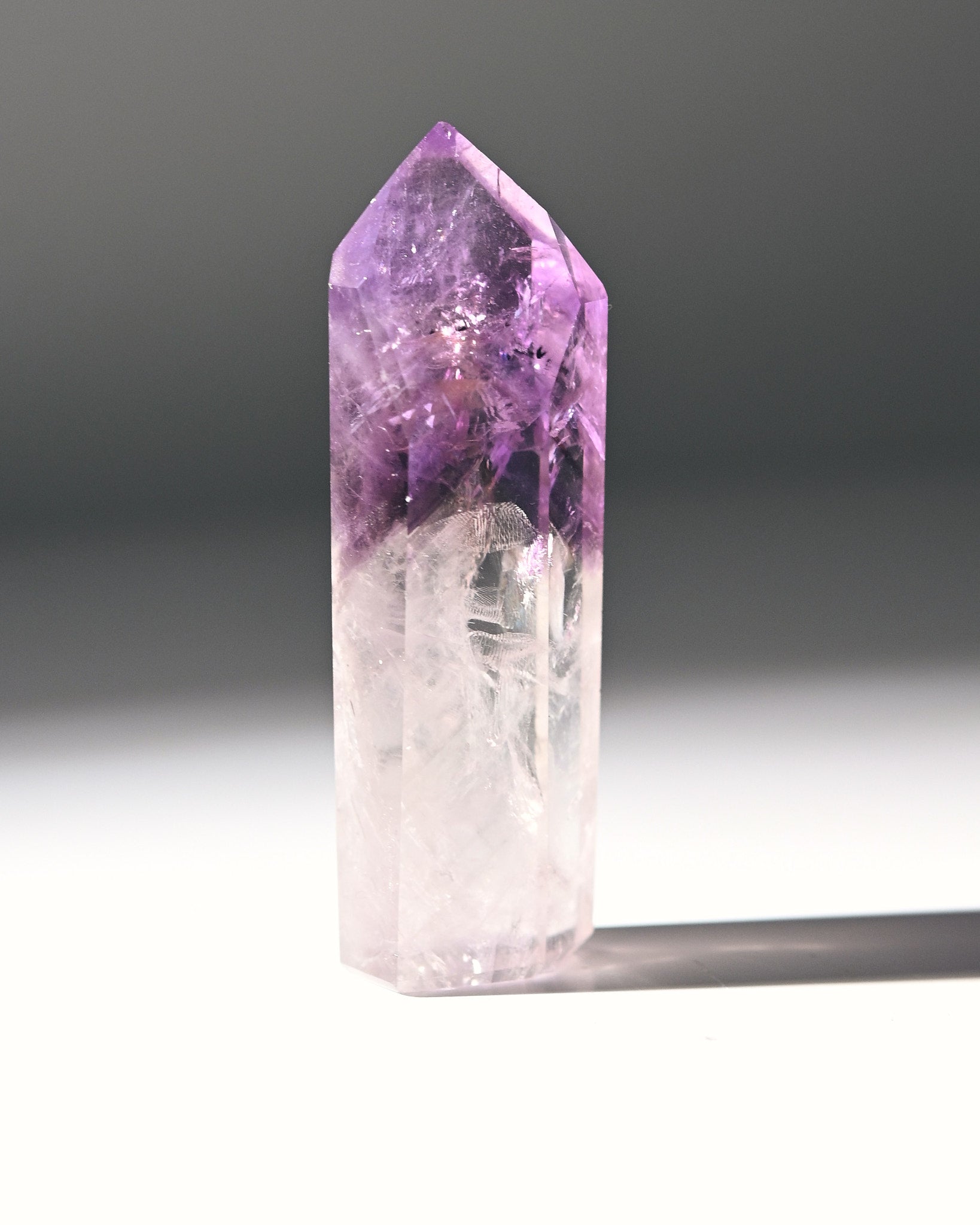Natural Bahia Amethyst Phantom Tower - 3 Inch Healing Crystal Point for Meditation, Reiki & Home Decor | Spiritual Growth & Positive Energy Stone