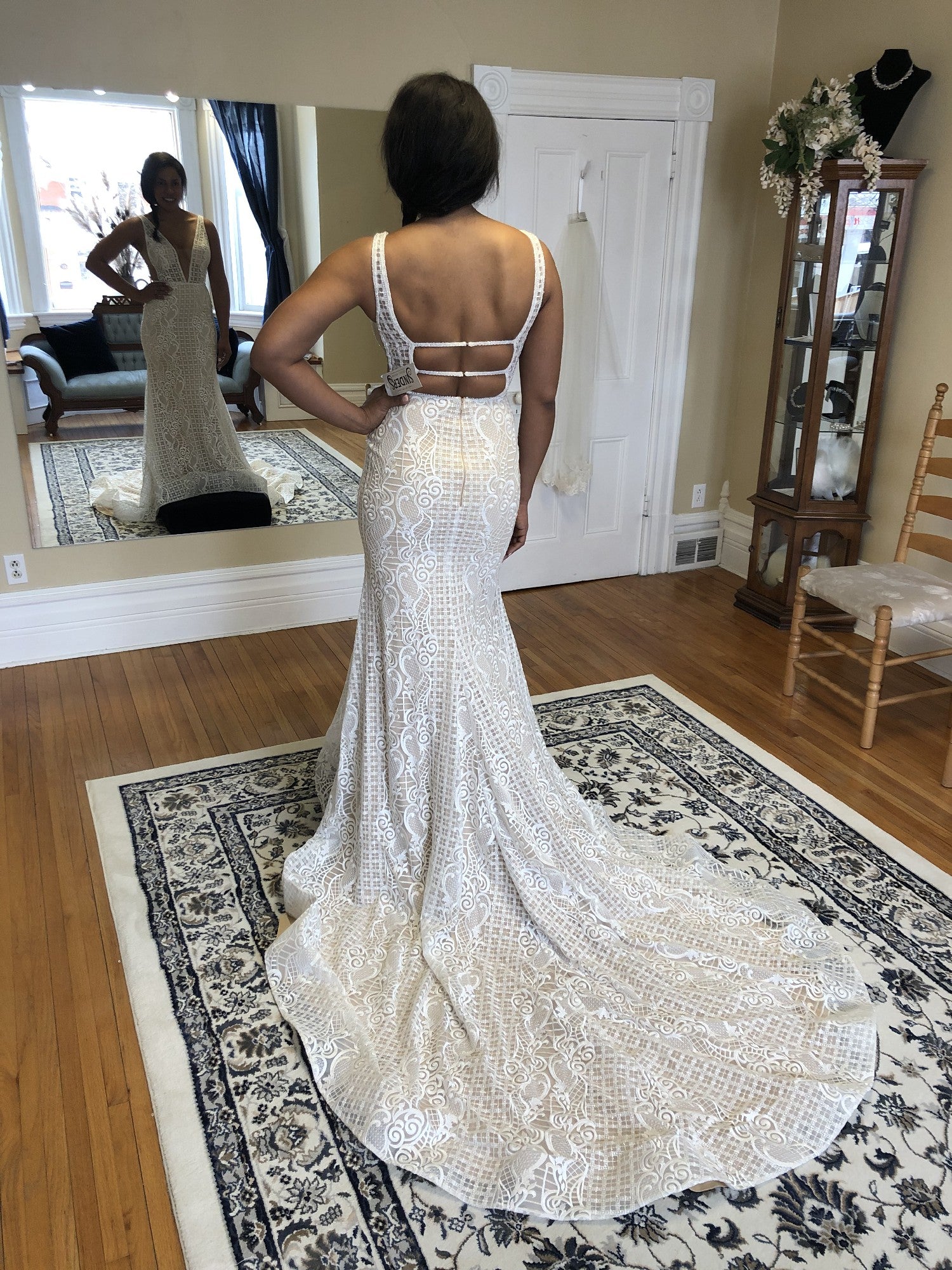 Calla Blanche Connie 18108 Sample Wedding Gown - Elegant A-Line Bridal Dress for Formal Weddings & Special Occasions
