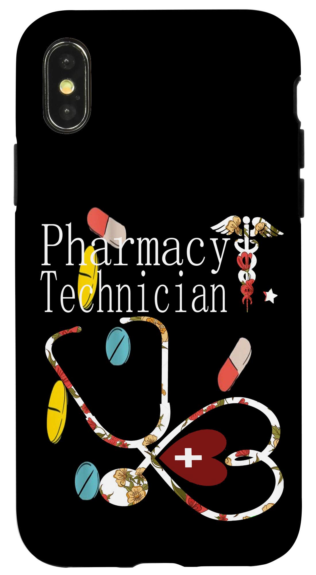 iPhone X/XS Pharmacy Tech Case for Pharmacist Technicians - Durable Protective Phone Cover for Healthcare Professionals in Hospitals & Clinics