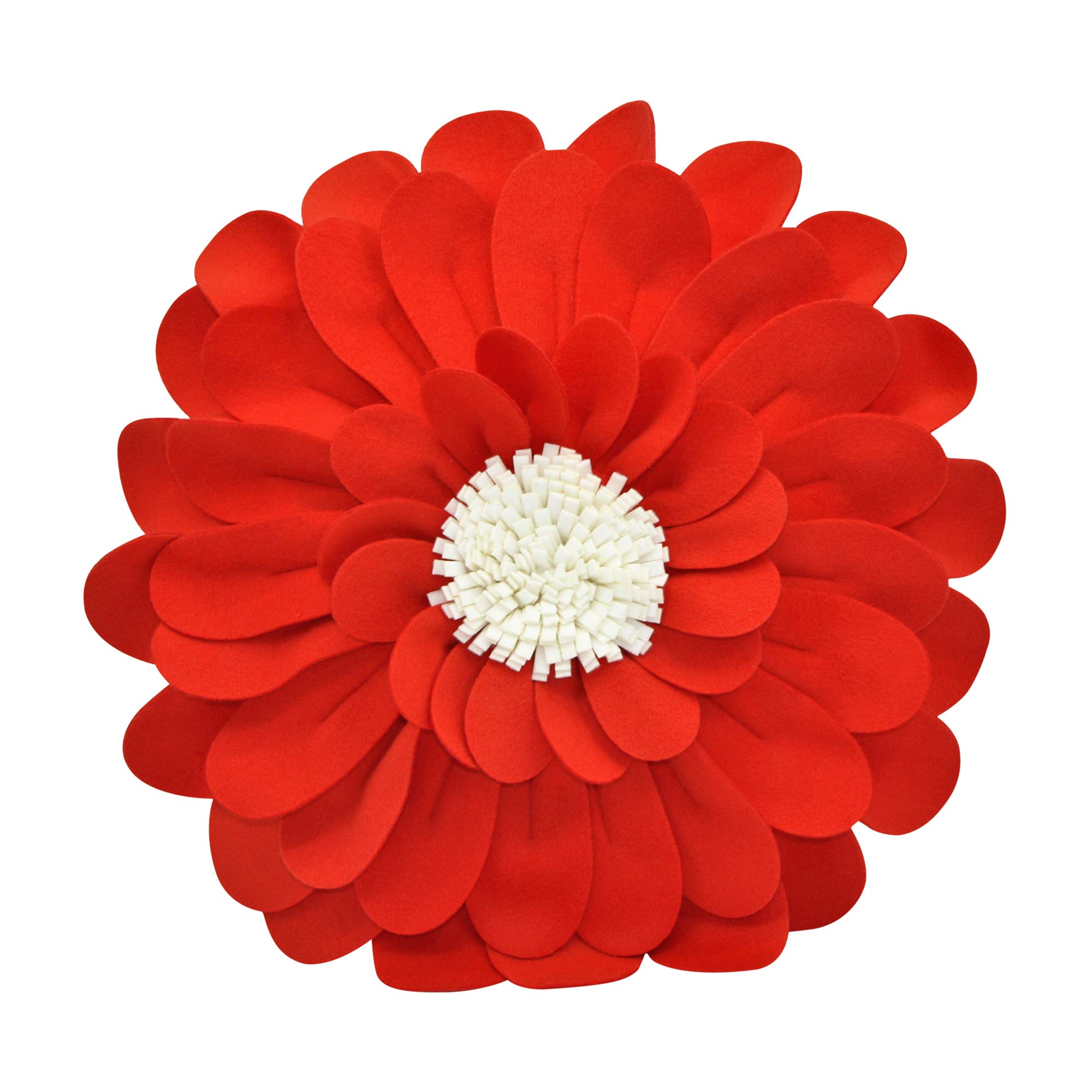 3D Happy Daisy Flower Throw Pillow - Soft & Cozy Round Decorative Cushion for Sofa, Bed, Nursery - Unique Flower Shape Design Home Décor Accent - Perfect for Living Room, Bedroom, Dorm & Gift Giving