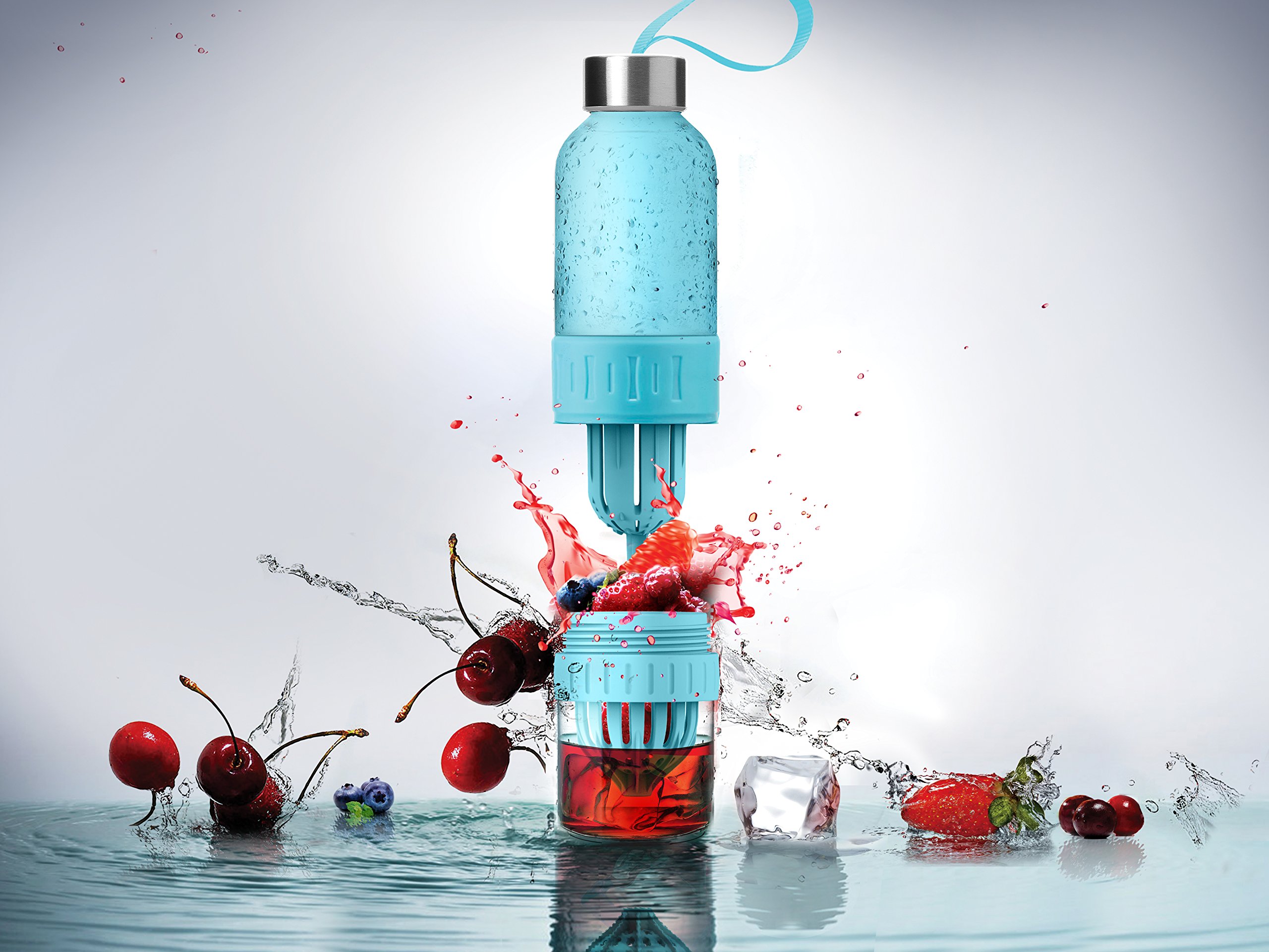 20oz Twist-N-Go Portable Blender Bottle for Smoothies & Shakes - Leakproof Travel Blender with Rechargeable Battery - Perfect for Gym, Office & Outdoor Activities