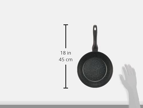 RB-1289 Nonstick Deep Fry Pan - 9.4 Inch (24cm) Lightweight Carbon Steel Wok for Gas Stove - PFOA Free Fluorine Coated - Perfect for Stir-Frying, Deep Frying & Asian Cooking