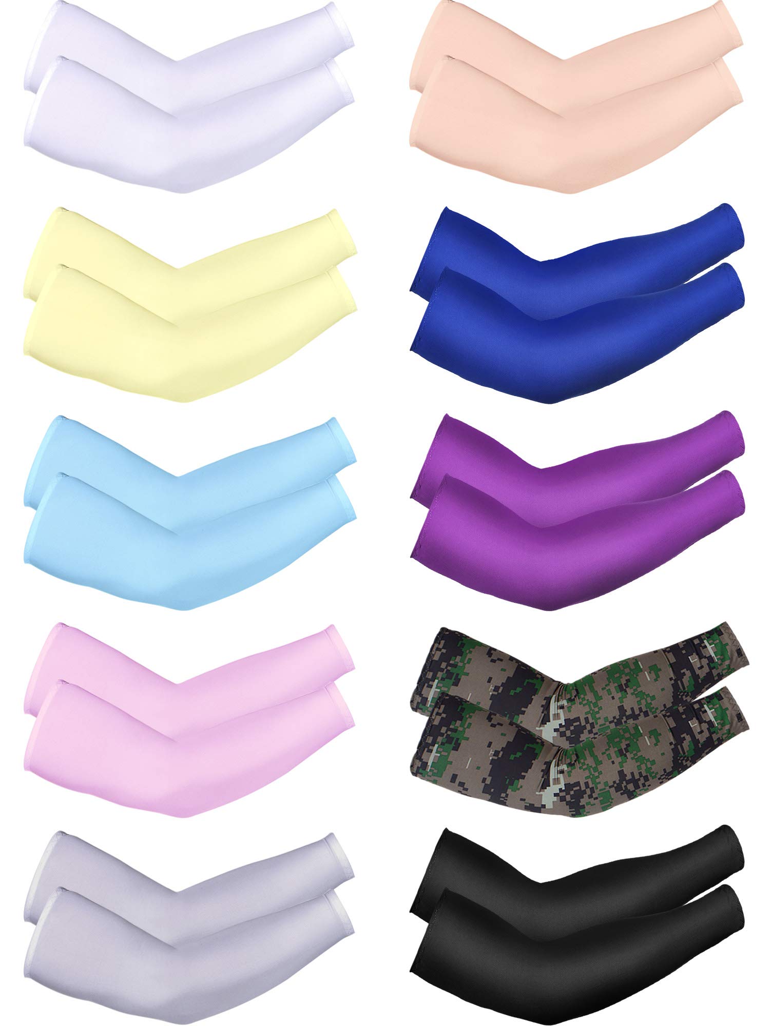 Cooling UV Protection Arm Sleeves for Men & Women - Breathable Ice Silk Sun Sleeve Covers for Cycling, Running, Hiking & Outdoor Sports | Stay Cool & Protected in Summer