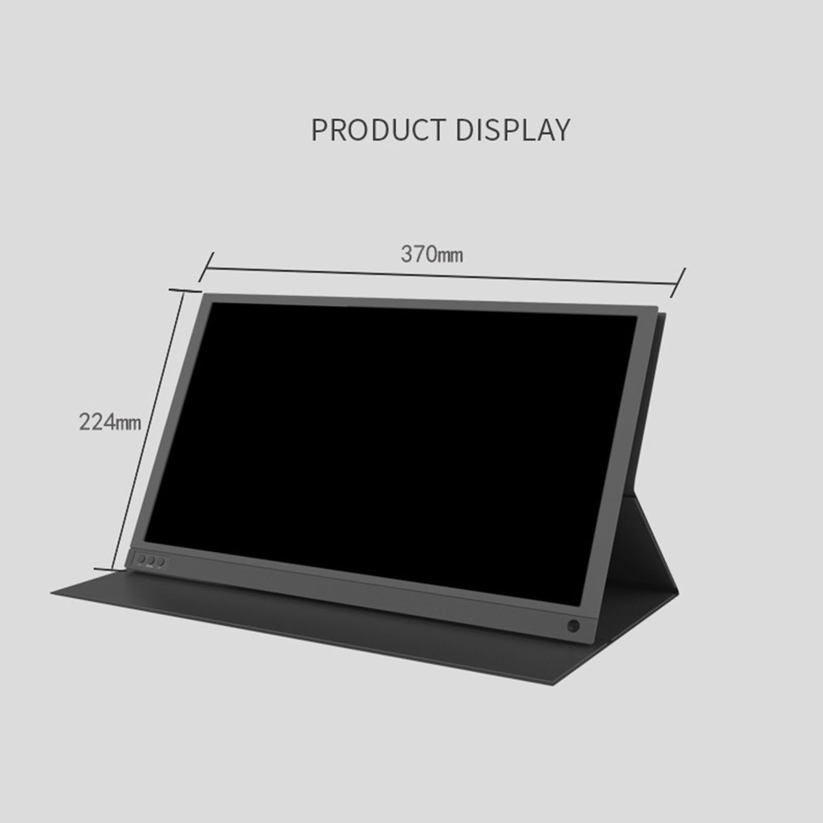 15.6 Inch Portable Monitor - FHD 1920x1080 IPS Screen with Touch, USB-C External Display for Laptop, Phone, Gaming & Travel | Slim Design for Work & Entertainment