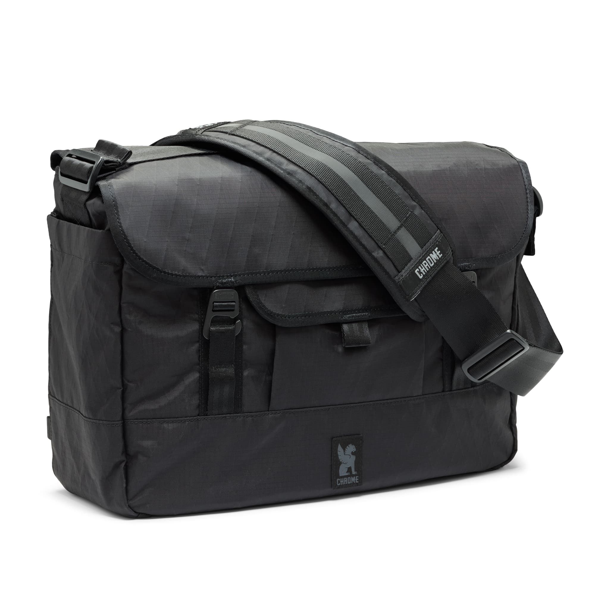 Midtown 20L Waterproof Messenger Bag for Men - Durable Laptop Shoulder Bag with USB Charging Port - Perfect for Commuting, Travel & Business (Black)