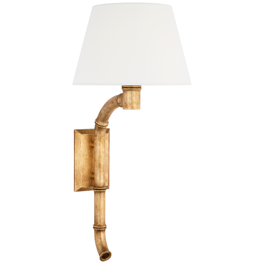Amelie 27 Inch Curved Tail Wall Sconce Light Fixture - Antique Gold Finish - Perfect for Bedroom, Living Room & Hallway Lighting Decor