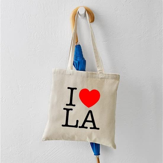 CafePress I Heart LA Canvas Tote Bag - Eco-Friendly Reusable Shopping Bag for Groceries, Beach & Daily Use