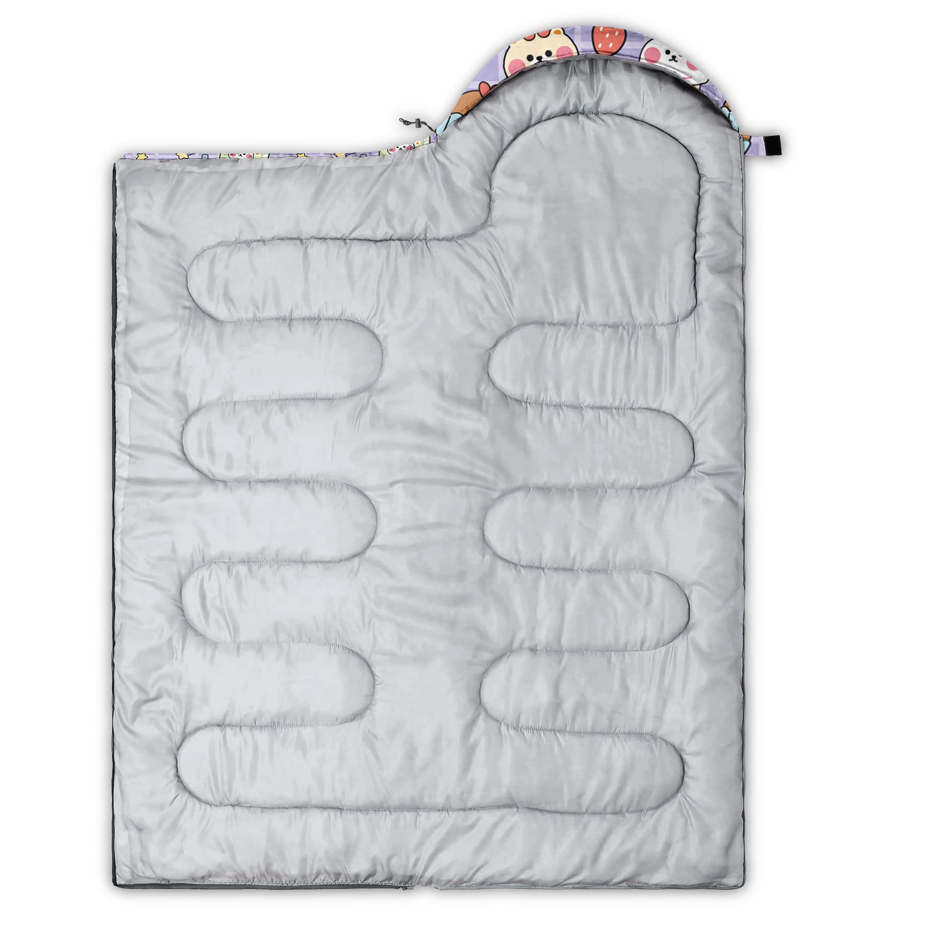 QOOMO 3 Season Lightweight Waterproof Sleeping Bag for Adults & Kids - Warm & Cool Weather Camping Gear for Travel, Hiking, Backpacking and Outdoor Adventures