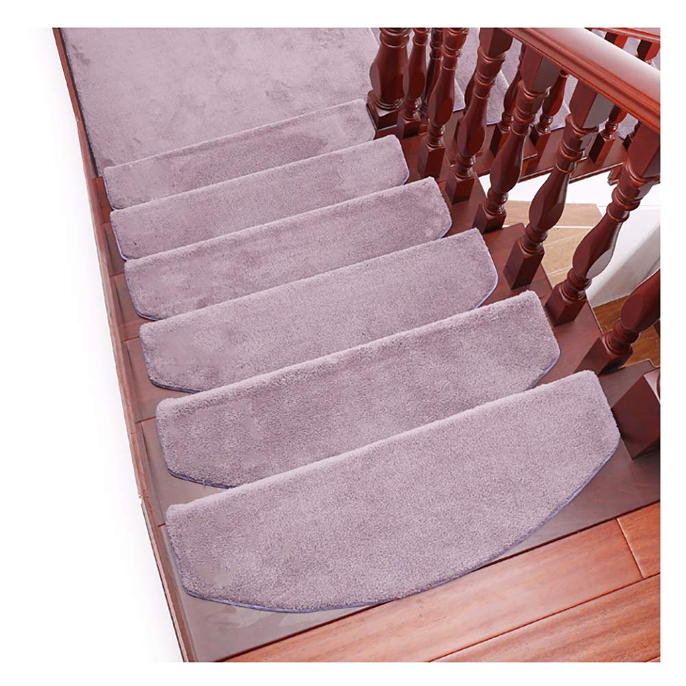 Non-Slip Carpet Stair Treads - 5-Piece Set for Indoor Stair Protection, Modern Step Mats (65x24cm, Purple) - Perfect for Home, Office & Apartment Safety