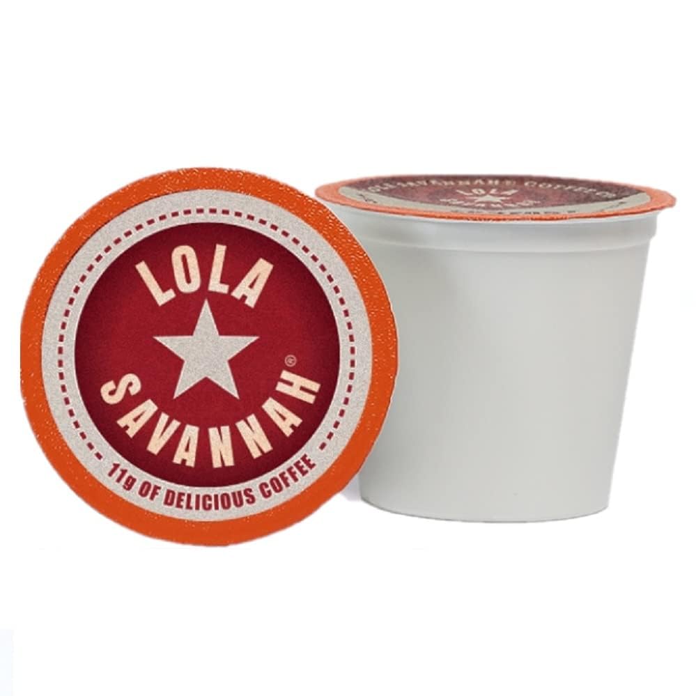 Lola Savannah Almond Bliss Caffeinated Coffee Pods - 50 Count, Flavored Coffee Pods for Keurig & Nespresso Machines | Perfect for Home, Office & Gifting