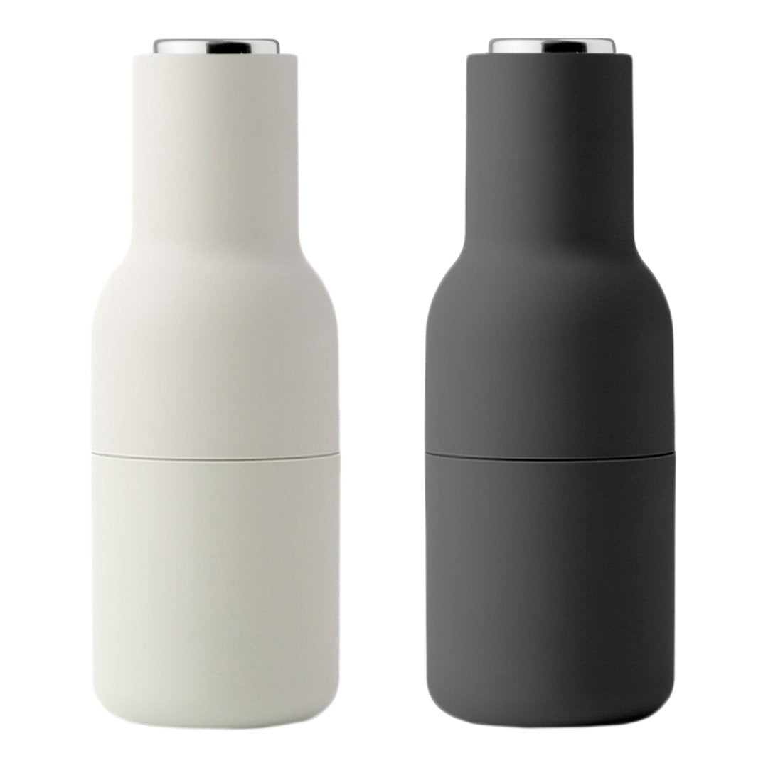 Premium Glass Bottle Grinder Set (2 Pack) - Perfect for Spices, Herbs & Salt - Ideal for Kitchen, Dining & Home Use