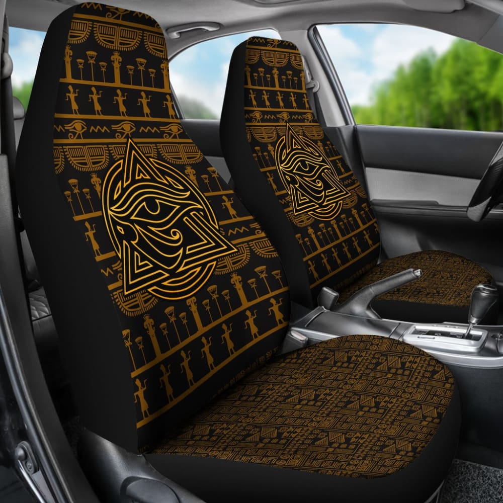 Premium Egyptian Eyes of Horus Car Seat Covers - Ancient Protection Symbol for Vehicles - Perfect for Sedans, SUVs & Trucks - Durable & Stylish Interior Upgrade