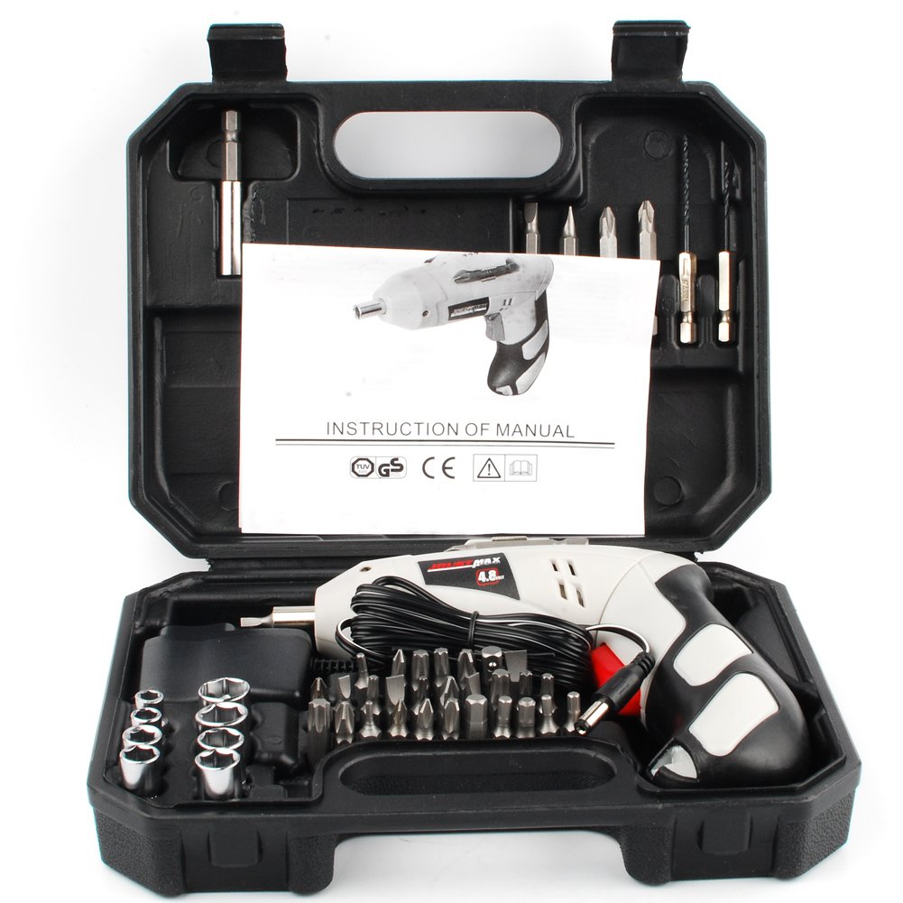 18V Cordless Drill Driver Kit - Electric Power Tool Set with Battery & Charger for Home DIY, Woodworking, and Construction Projects