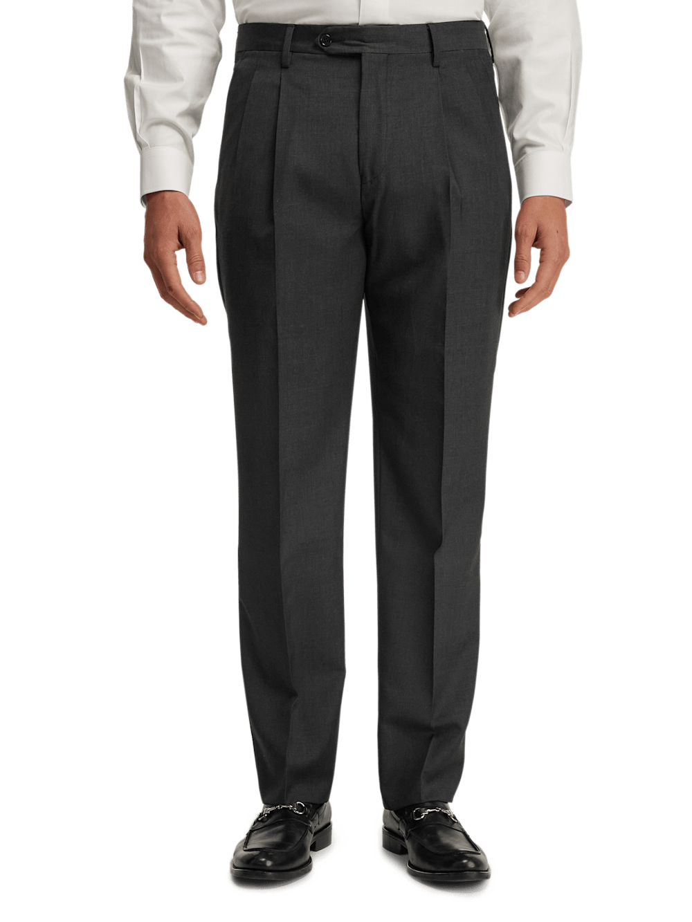 Premium Wool Gabardine Dress Pants for Men - Classic Pearl Grey Color | Office Wear, Business Attire & Formal Occasions