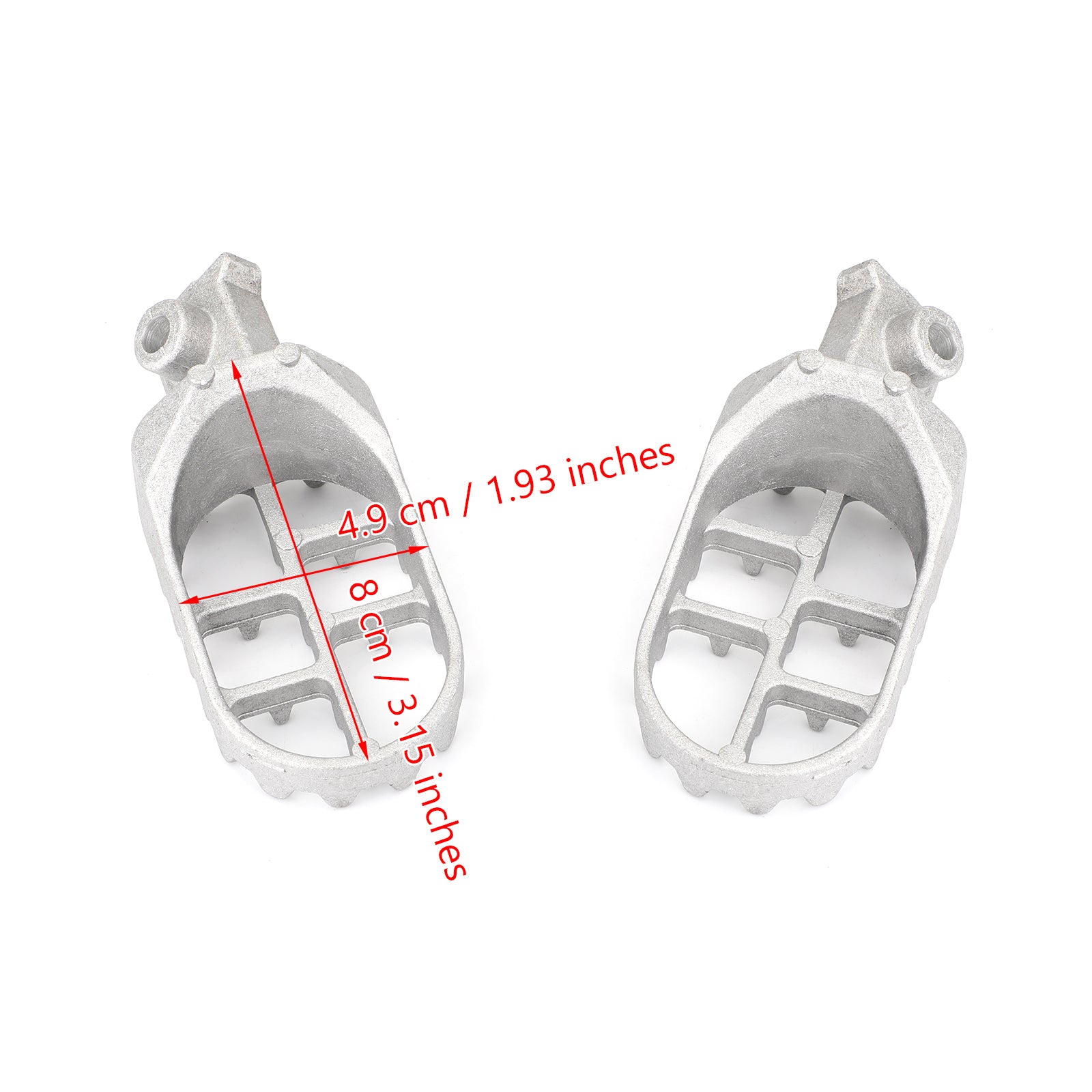 Yamaha TW200 PW50 PW80 Front Footpegs Footrests - Universal Fit for All Years - Durable Motorcycle Foot Pegs for Off-Road Riding & Adventure Touring