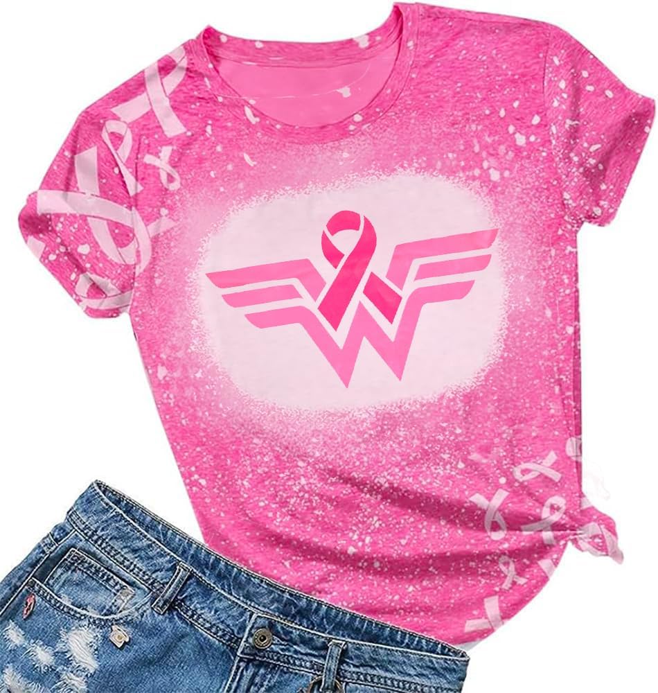 Breast Cancer Awareness Shirt for Women - Pink Ribbon Crewneck Sweatshirt - Supportive Cancer Care Gift - Comfortable Cotton Sweater for Survivors, Patients & Supporters - Wear to Fundraisers, Walks & Awareness Events