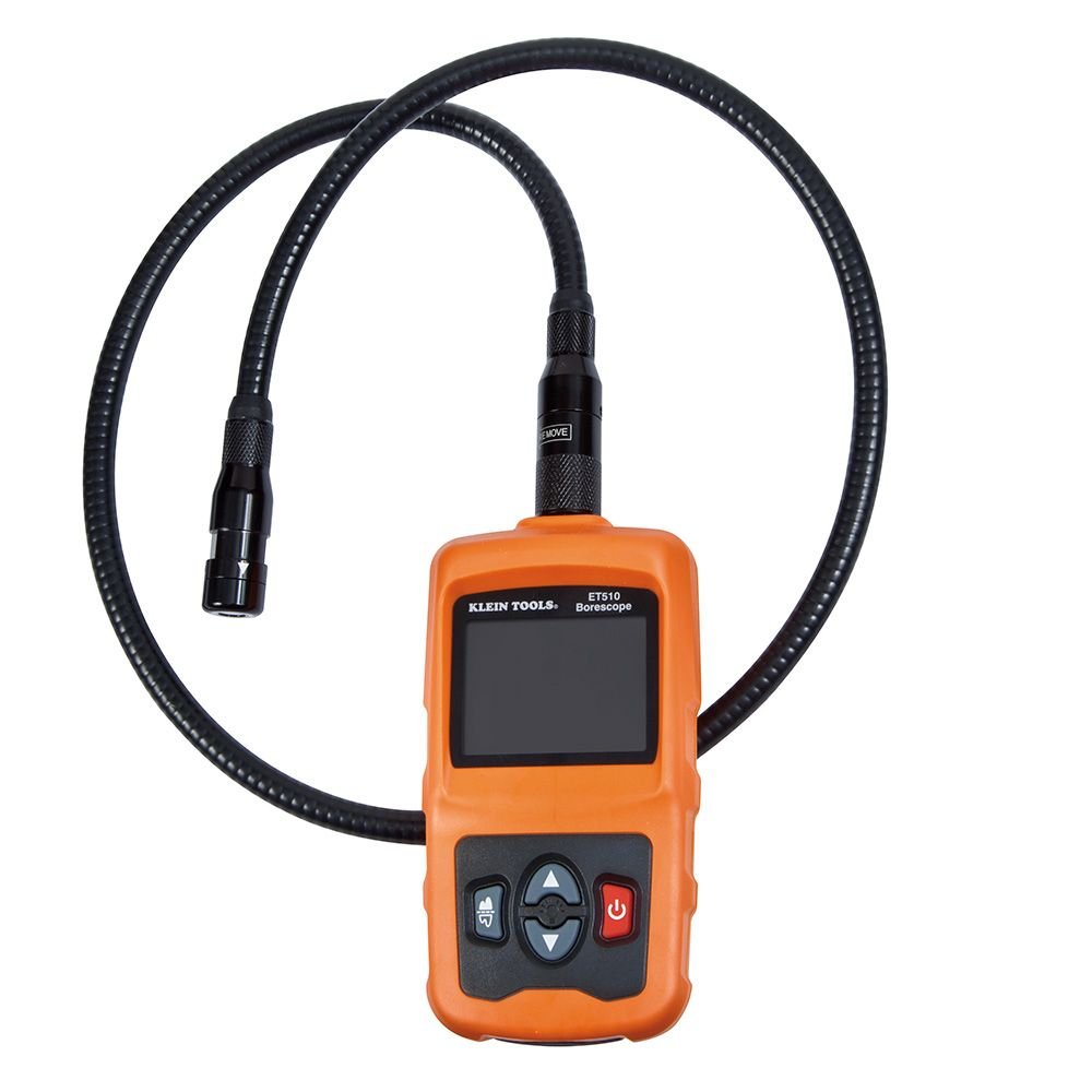 KLEIN ET510 Digital Borescope - High Resolution Inspection Camera for Plumbing, HVAC, Automotive & Industrial Use - Perfect for Pipe, Engine & Hard-to-Reach Area Inspections