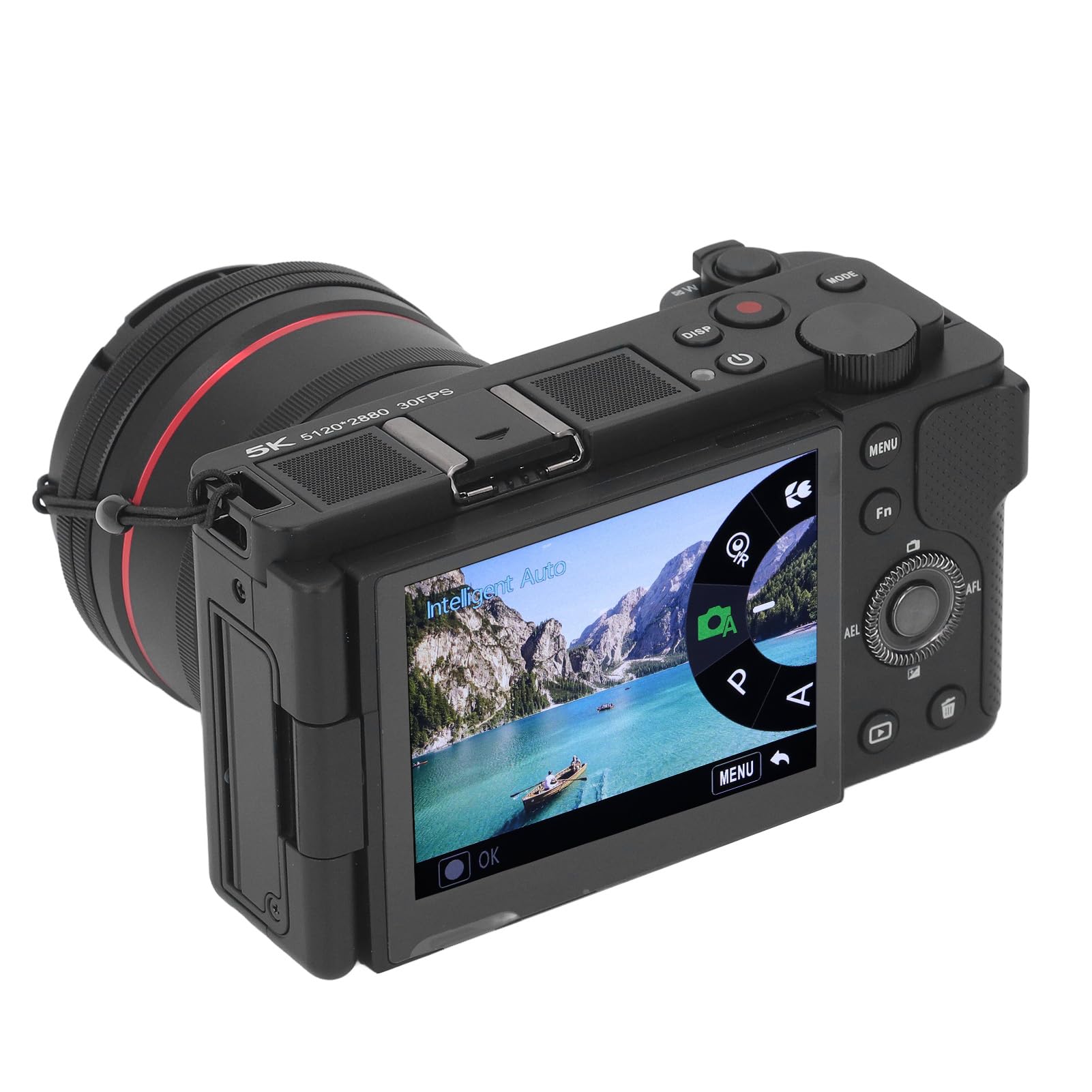 Bewinner 5K Digital Camera with 12X Optical Zoom, WDR Stabilization & Facial Focus - 3.2
