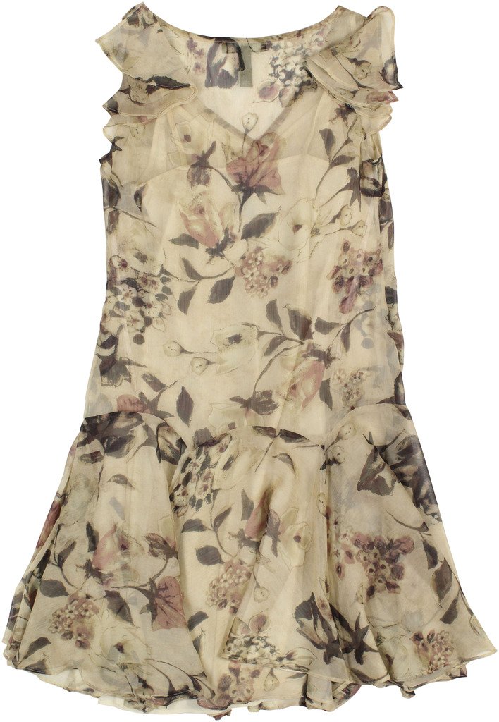 Lauren by Ralph Lauren Women's Floral Shift Dress Beige Size 8 - Casual Summer Dress for Beach, Party & Office Wear