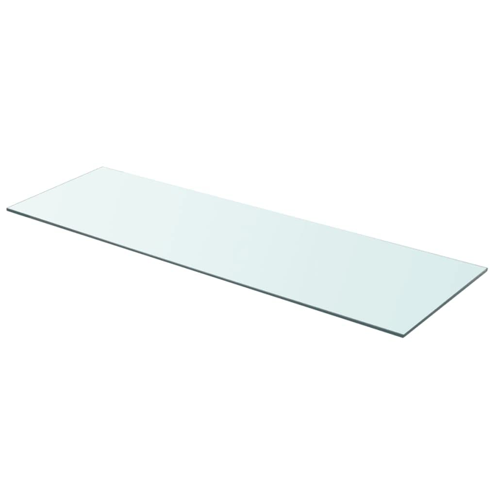 2-Pack Square Wall Shelves - Clear Panel Glass 35.4