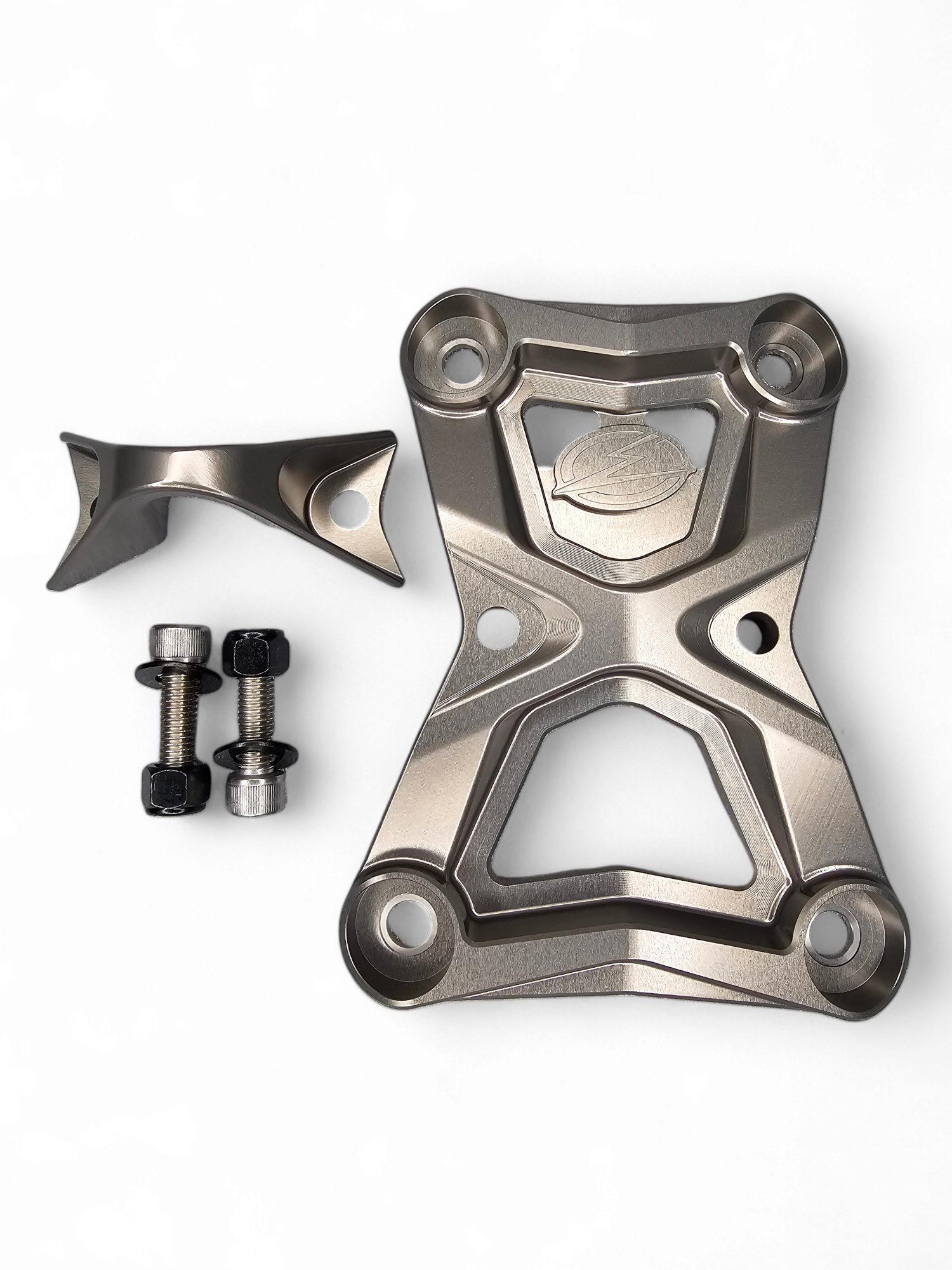 2022-2025 Polaris RZR Turbo R/Pro R Heavy-Duty Radius Rod Plate with Tow Hook - Gunmetal Finish (RRP610022) - Off-Road Protection & Recovery Accessory for UTV Adventures
