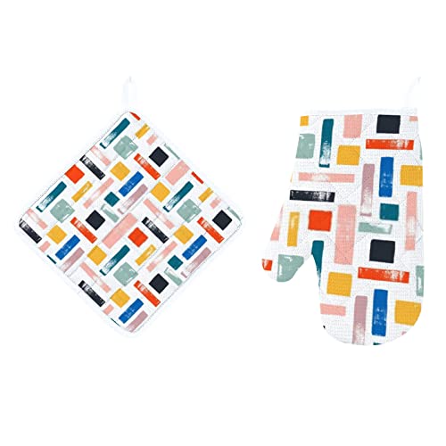 Hand Painted Pattern Abstract Shapes