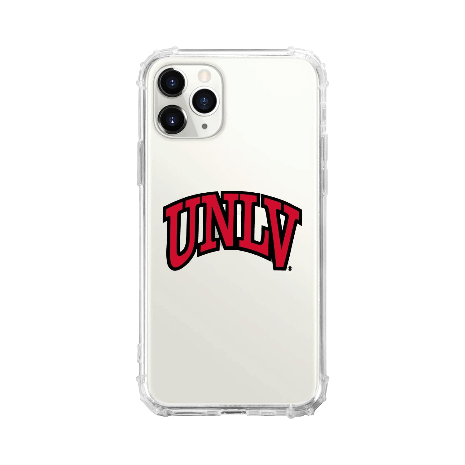 OTM Essentials Rugged Phone Case for iPhone 13 - UNLV University of Nevada Las Vegas Edition | Classic White Design | Shockproof Protection for Daily Use, Travel & Outdoor Activities
