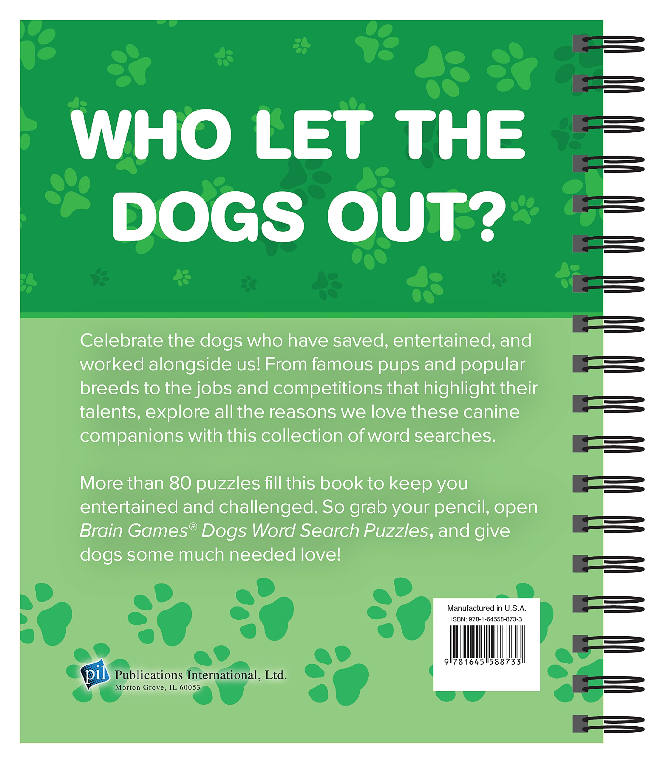 Brain Games for Dogs - Fun Word Search Puzzles for Pet Lovers | Improve Canine Cognitive Skills & Bonding Activity