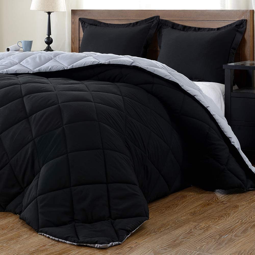 Reversible Down Alternative Comforter Set - 5 Piece Oversized King (98