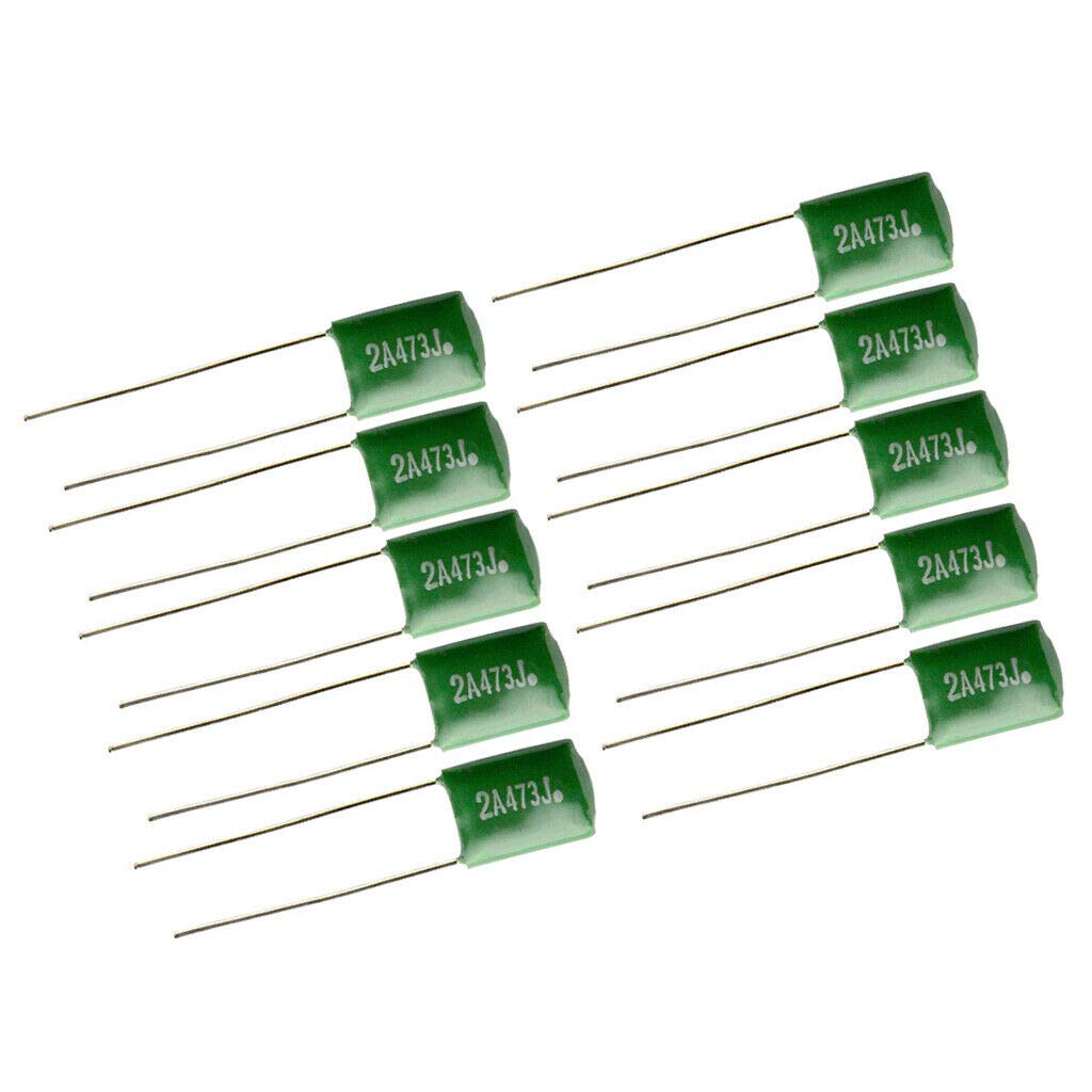 10pcs DIY Polyester Film Capacitors for Electric Guitar & Bass - Tone Control Upgrade Kit | Perfect for Guitar Repair, Modding & Sound Enhancement