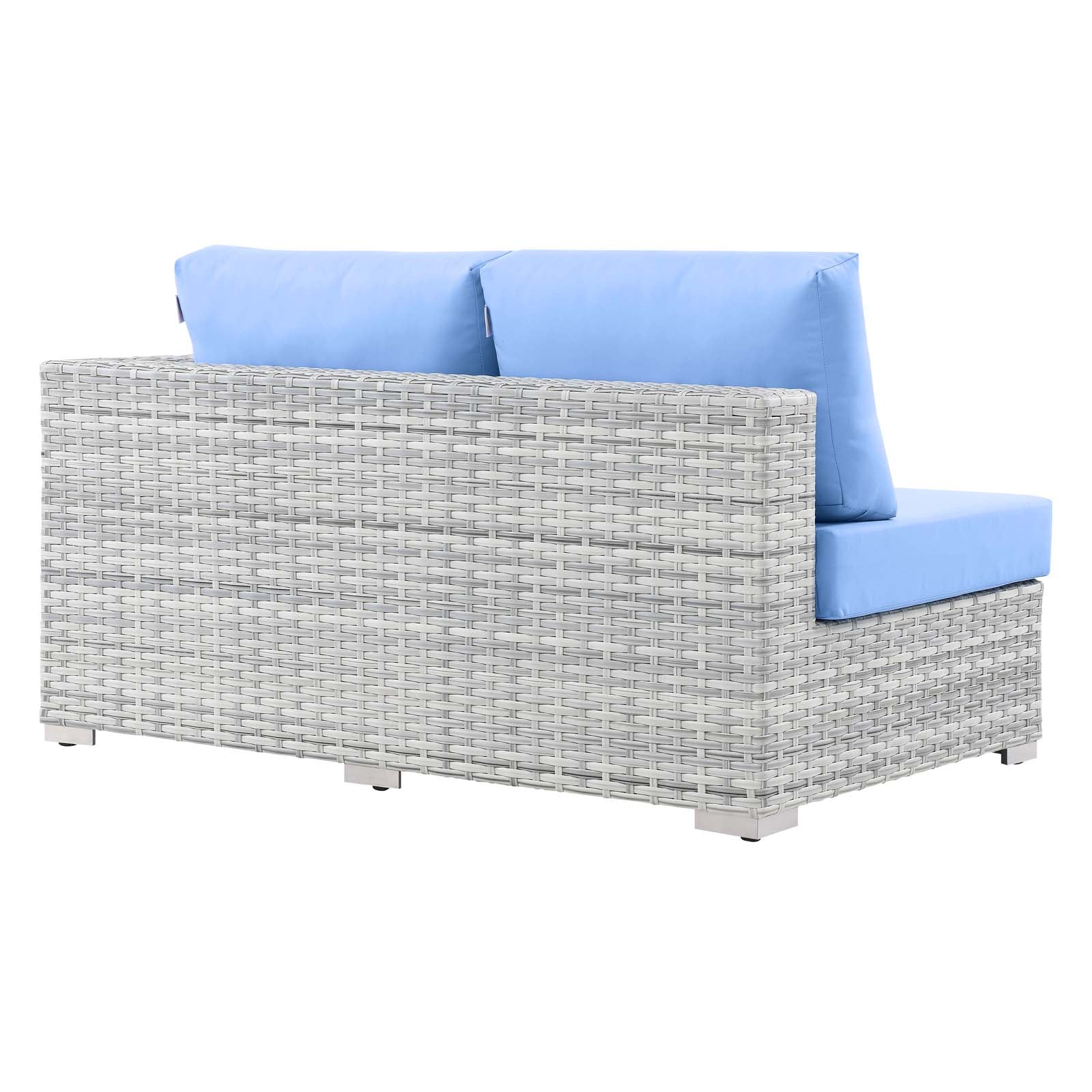 Comfortable Outdoor Patio Left Arm Loveseat - Durable & Weather-Resistant for Garden, Backyard, or Poolside Relaxation