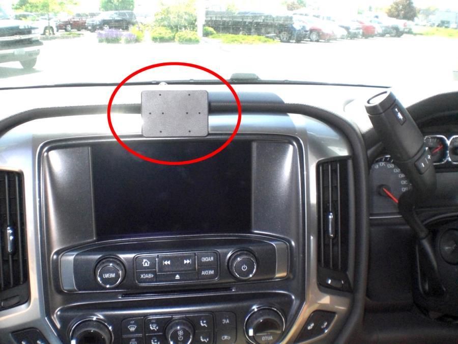 ClicOn No Holes Center Dash Mount for Chevrolet Silverado 2014-2020 | Secure Phone Holder for Hands-Free Navigation & Driving Safety