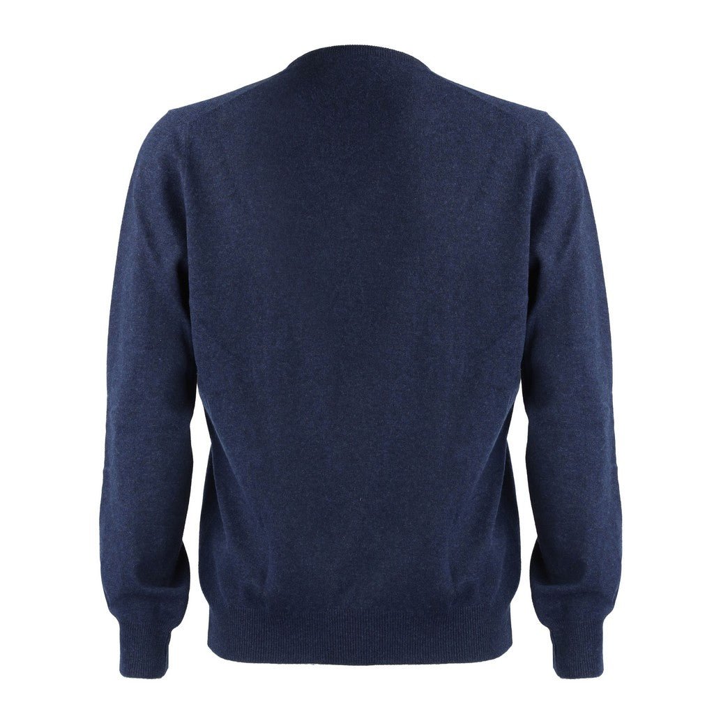 Luxury GRAN SASSO Cashmere V-Neck Sweater for Women - Soft & Warm Italian Knitwear - Perfect for Office, Date Night & Winter Layering