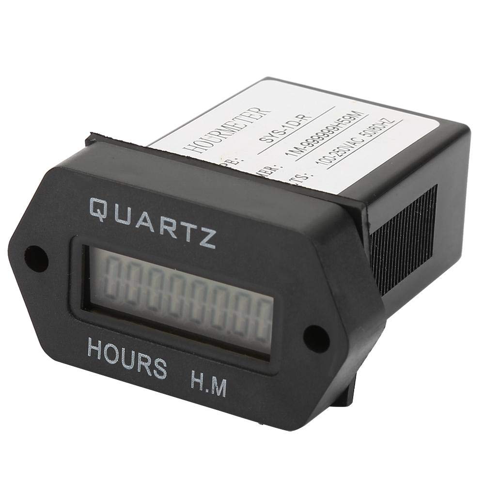 Industrial Digital Timer Counter 100V-250VAC with LED Display - Accurate Time Accumulation for Manufacturing, Lab Equipment & Process Control