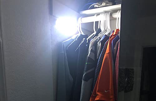Motion Activated LED Closet Light - Wireless Stick-On Magnetic Under Cabinet Lighting for Kitchen, Pantry, Stairs & Closet (1 Pack) - Perfect for Nighttime Safety & Hands-Free Illumination