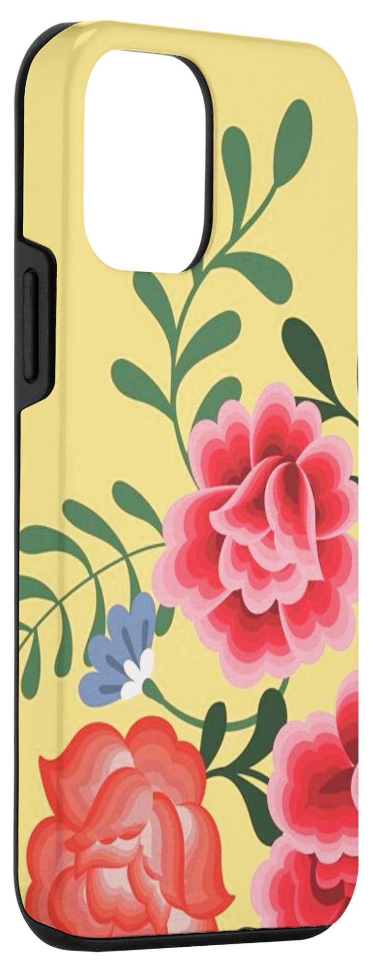 iPhone 12 Mini Case - Mexican Floral Design, Tropical Summer Flowers Protective Cover for Women | Perfect Gift for Birthday, Vacation & Everyday Use