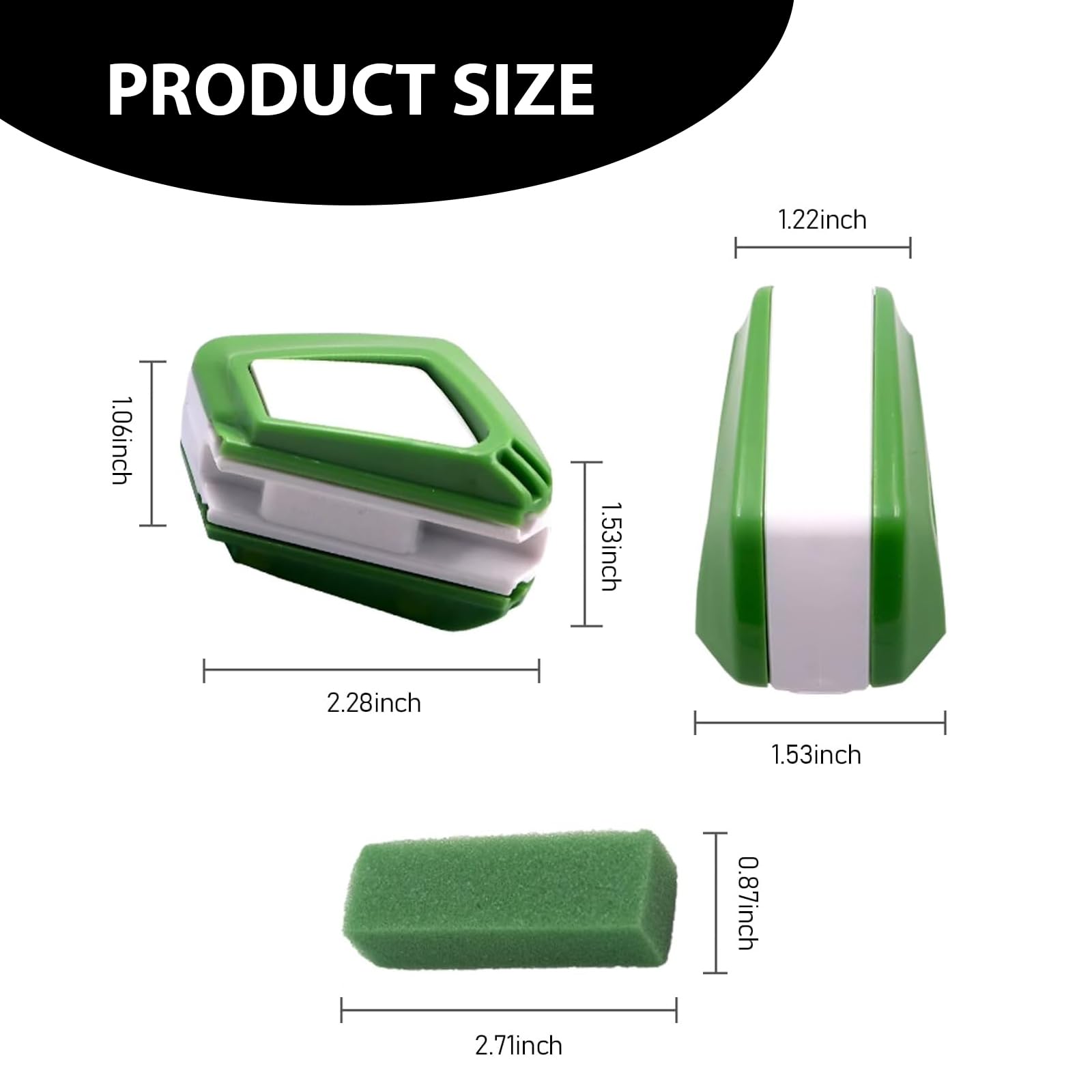 1 PC Car Wiper Repair Tool - Portable ABS Windshield Wiper Regroover with Sponge - Universal DIY Wiper Blade Cleaner & Maintenance Kit for Car, Truck, SUV, Van (Green) - Perfect for Restoring Old Wipers & Improving Visibility in Rainy Weather