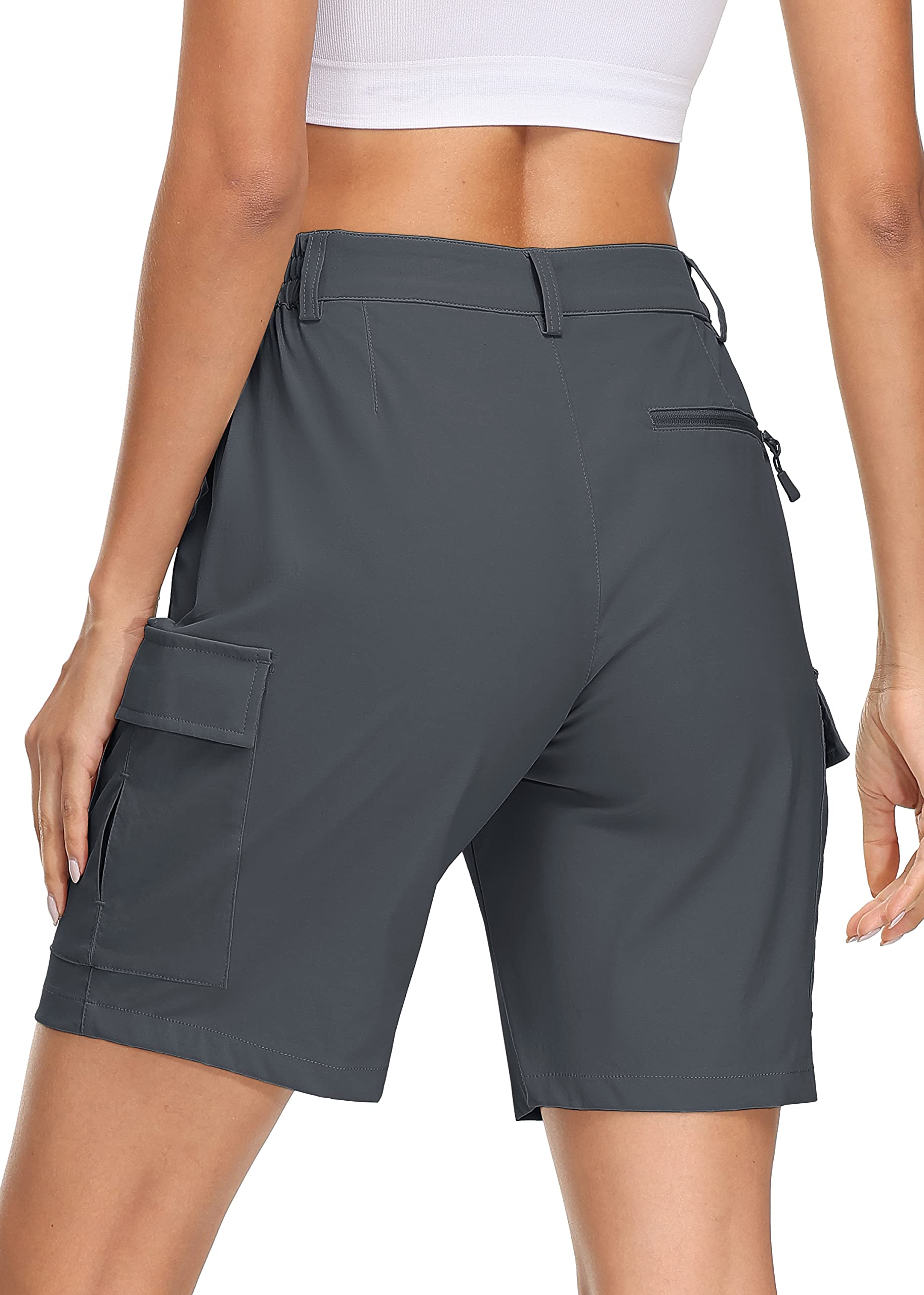 **MAGCOMSEN Women's Hiking Shorts - Lightweight Quick Dry Golf Shorts with 5 Pockets, Outdoor Cargo Shorts for Summer Travel, Casual & Active Wear**    **Perfect for Hiking, Golfing, Travel & Outdoor Adventures**
