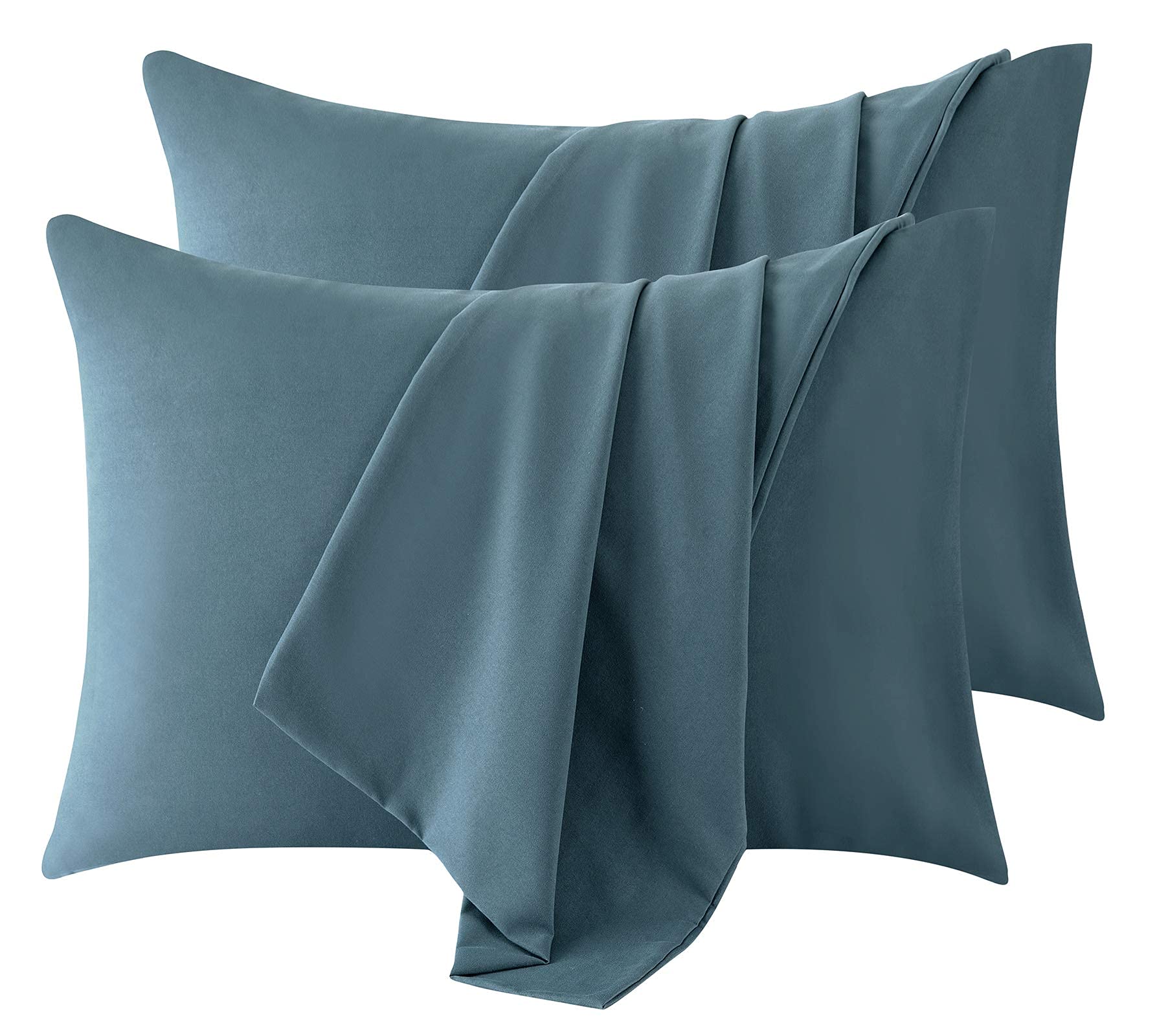 Premium 1800 Thread Count Microfiber Pillowcase Set of 4 - Queen Size with Envelope Closure - Ultra Soft & Easy Care (Teal) - Perfect for Bedroom, Guest Room & Hotel Use