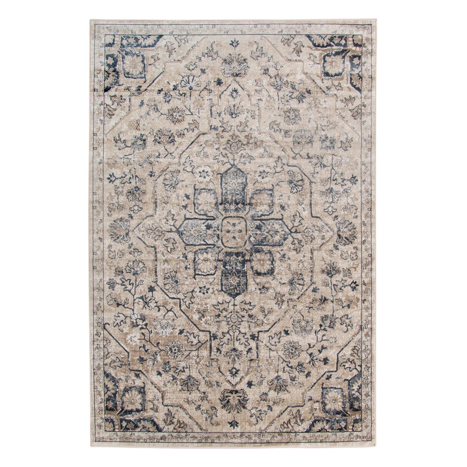 Luxury Amer Rugs Area Rug - Farmhouse, Living Room, Bedroom & Kitchen Decor - Polyester Polypropylene Power Loom Carpet - Boho Persian Oriental Vintage Style - Perfect for Cozy Home & Office Spaces