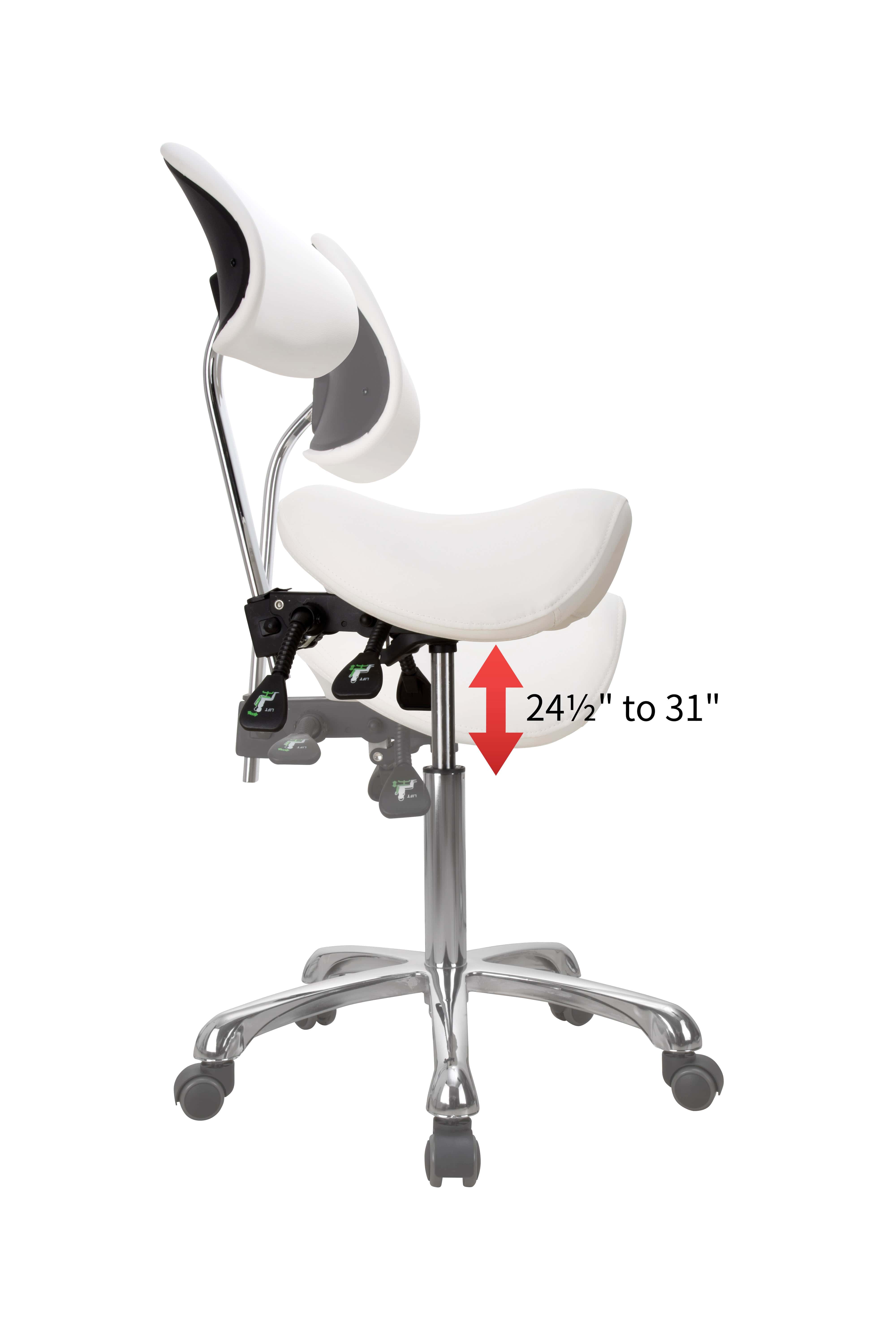 Professional Adjustable Beautician & Salon Stool (1025A) - Perfect for Hair Styling, Nail Art, and Makeup Application
