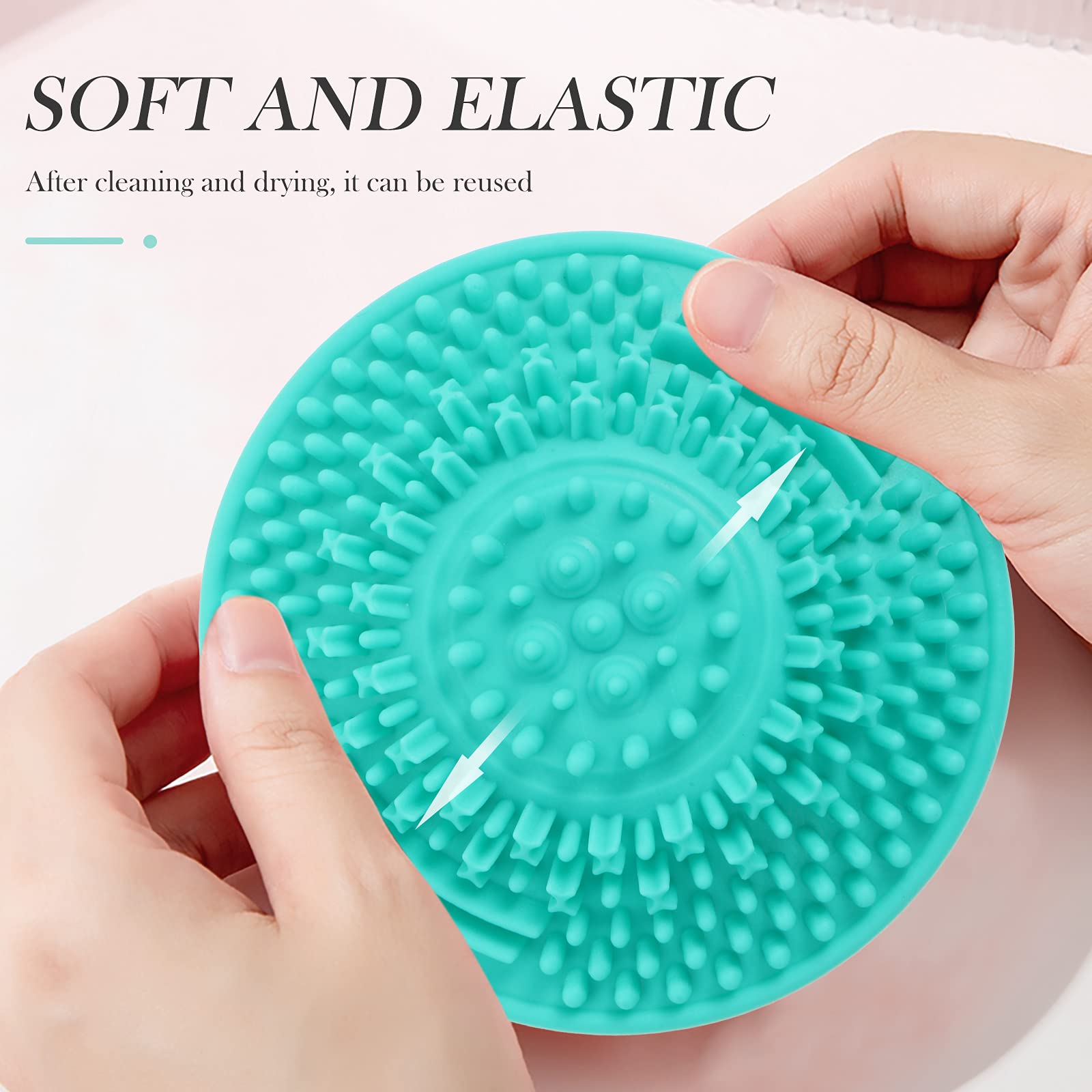 3pcs Makeup Brush Cleaning Cup Set - Professional Cosmetic Brush Cleaner with Scrubber Pad, Beauty Tool for Quick & Hygienic Brush Care (Perfect for Home Salon & Travel Makeup Kits)