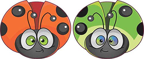 Colorful Ladybug Vinyl Stickers - 2 Pack (3