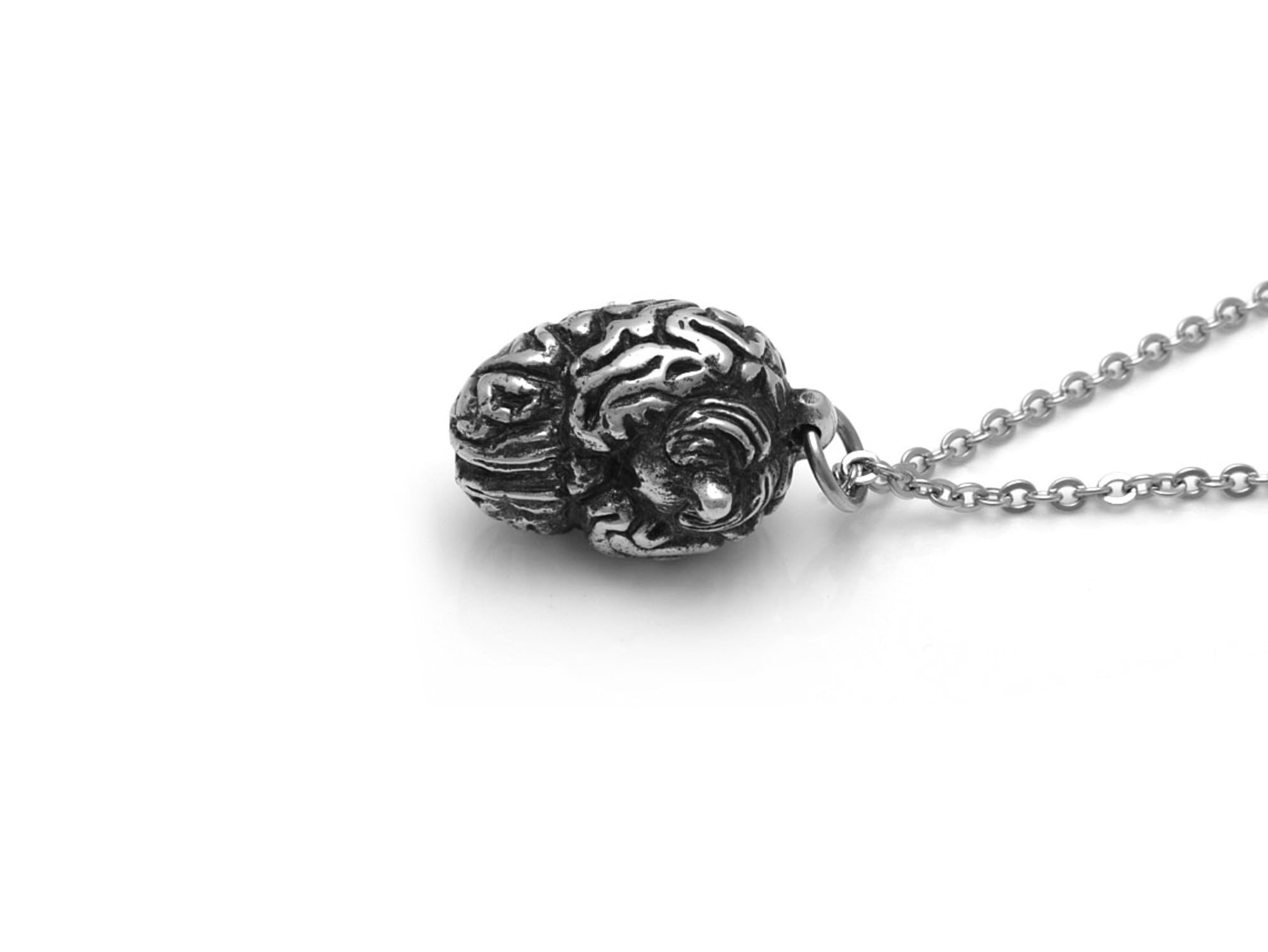 Human Brain Pendant Necklace - Psychology & Neurology Inspired Jewelry | Perfect Gift for Psychologists, Neuroscientists & Medical Students