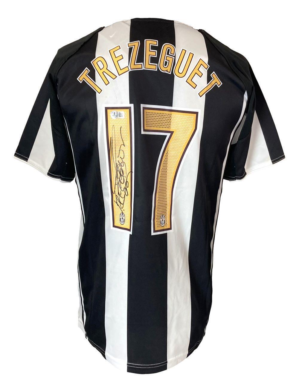 David Trezeguet Autographed Juventus Nike Football Shirt - Authentic Signed Soccer Jersey for Collectors & Fans - Perfect for Memorabilia Displays & Sports Gifts
