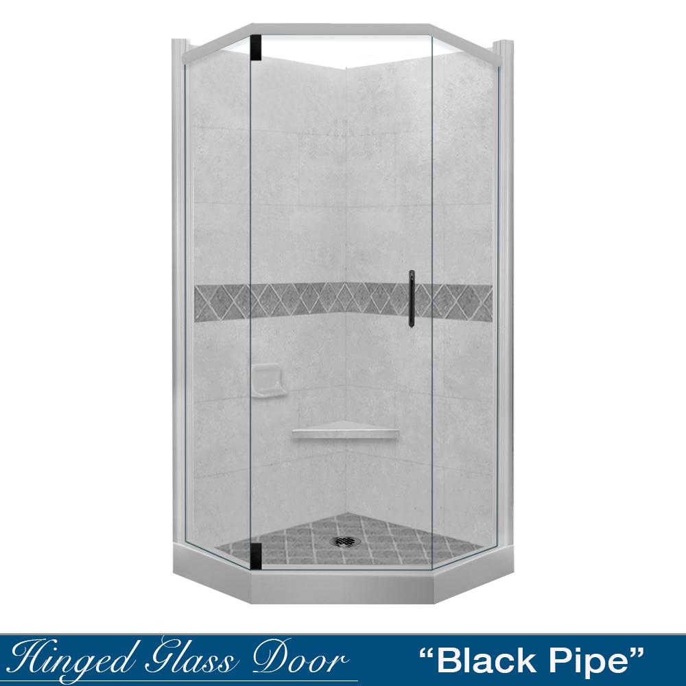 Neo Angle Portland Cement Sistine Stone & Diamond Stone Accent - DIY Shower Remodel Kit for Bathroom Renovation | Waterproof & Durable Shower Tile Solution